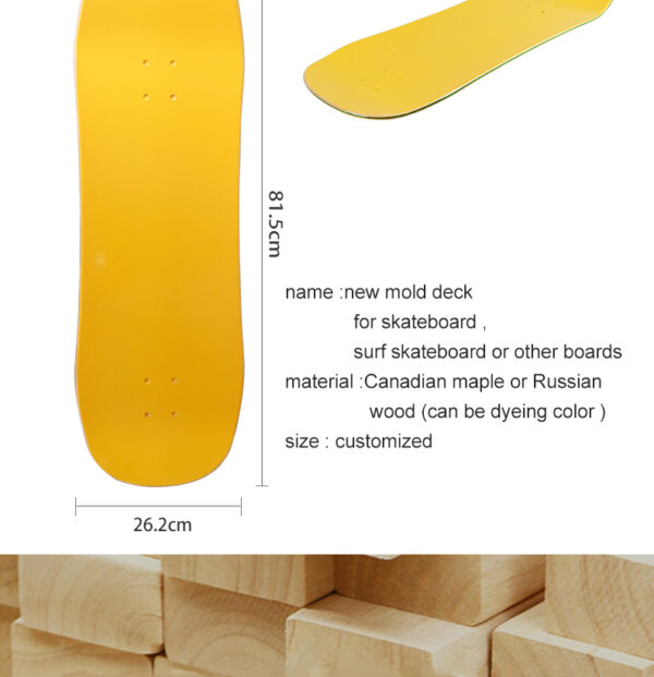 Symmetrical surface for Popsicle skateboards