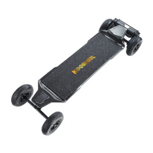 Carbon Fiber All-Terrain Electric Longboard with Dual-Motor Gear Drive for Off-Road Adventure