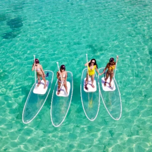 Clear Stand up Paddle Board PC Transparent sup Board Colorful Clear SUP Paddle Board