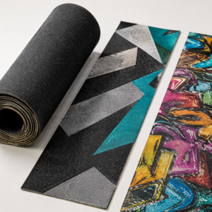 Wholesale Custom OEM Skateboard Grip Tape Sheet High Traction Anti-Slip Griptape Waterproof Sandpaper for Longboard Scooter Deck