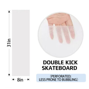 Wholesale Custom Clear Skateboard Grip Tape Sheet Transparent Anti-Slip Griptape Waterproof Sandpaper for Longboard Scooter Deck